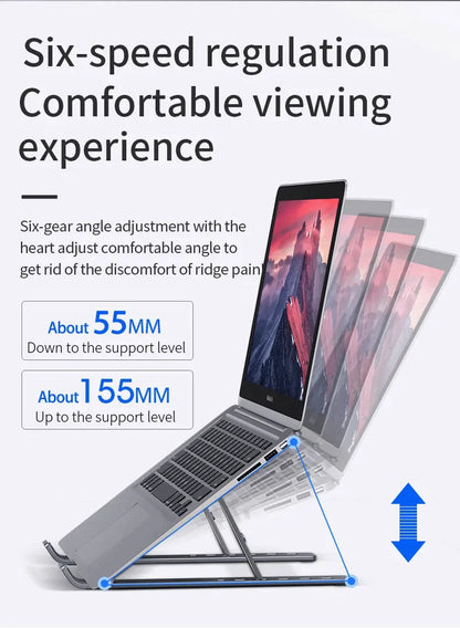 Foldable Laptop Stand Adjustable Portable Notebook Bracket Support