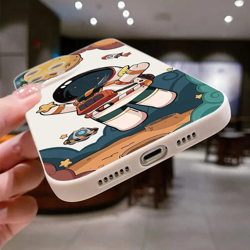 Cartoon Astronaut Phone Case