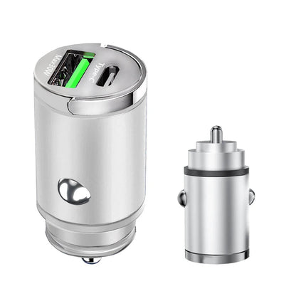 100W Mini USB Car Charger Fast Charging iPhone QC3.0 PD