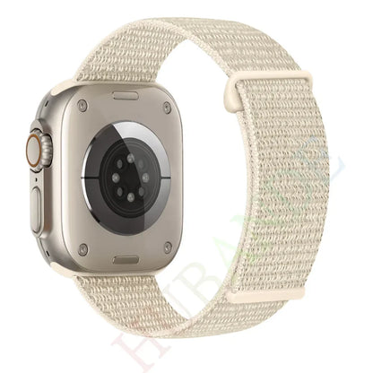 Nylon Loop Strap for Apple Watch Band 46mm 40mm 44mm 45mm 42mm 41mm 38mm Smart Belt Bracelet for IWatch Ultra 49mm 8/7/6/SE/5/4