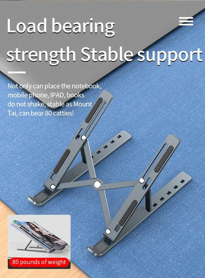 Foldable Laptop Stand Adjustable Portable Notebook Bracket Support
