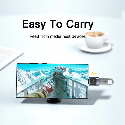 Essager USB 3.0 To Type C OTG Adapter USB A Type C Male To Micro Type C USB A Female Converter For Macbook Laptops Card Reader