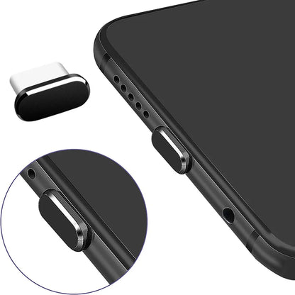USB C Dust Plug & Brush Set for iPhone Samsung Charging Port