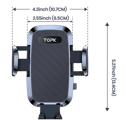 TOPK Car Magnet Phone Mount Flexible Holder for Car Air Vent