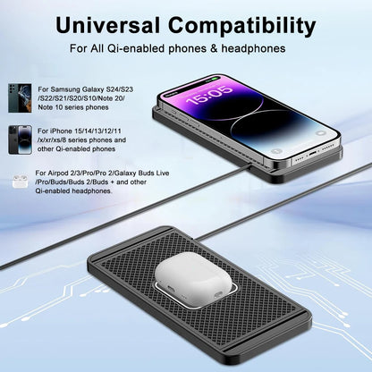 Car Wireless Charging Pad | Fast Wireless Charger for iPhone