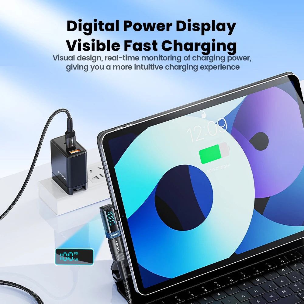 Toocki 90 Degree 100W Type C Adapter USB C Convertor OTG