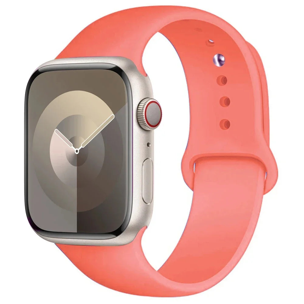 Silicone Band For Apple Watch strap sport bracelet iwatch series 8 7 6 5 4 3 SE 9 Ultra 2 49mm