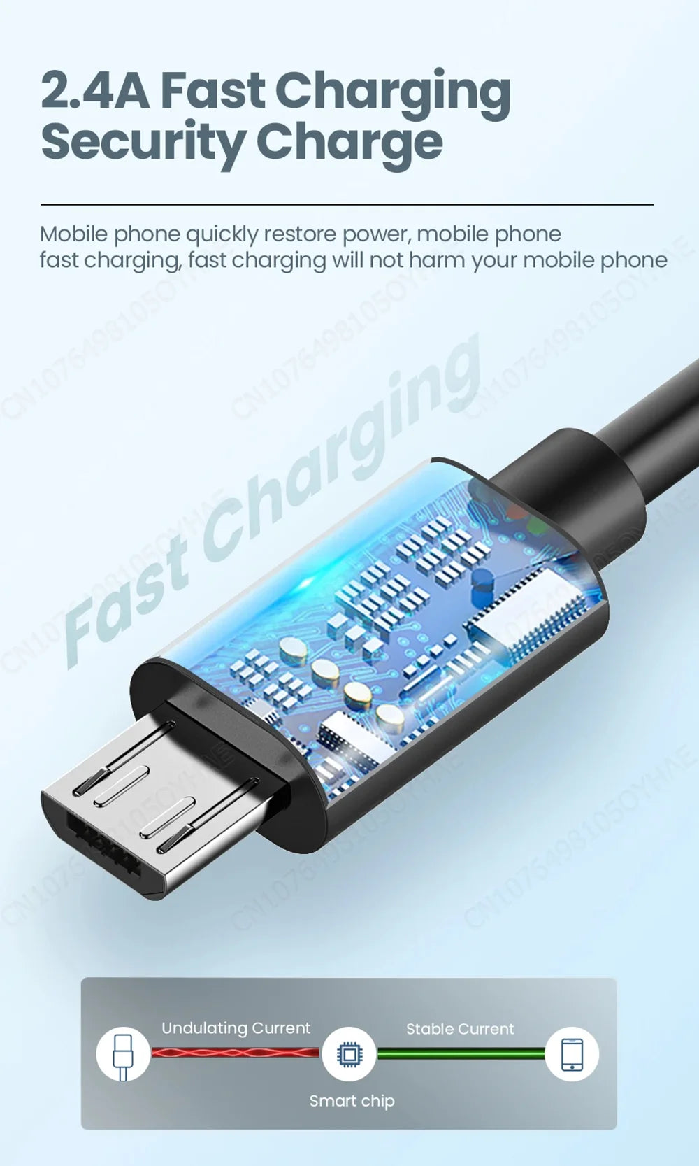 Type C to Micro USB Cable USB Type-C Adapter Fast Charger