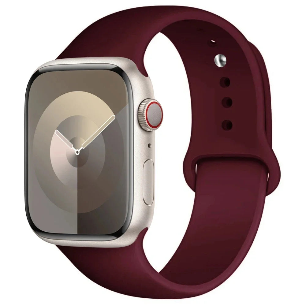 Silicone Band For Apple Watch strap sport bracelet iwatch series 8 7 6 5 4 3 SE 9 Ultra 2 49mm