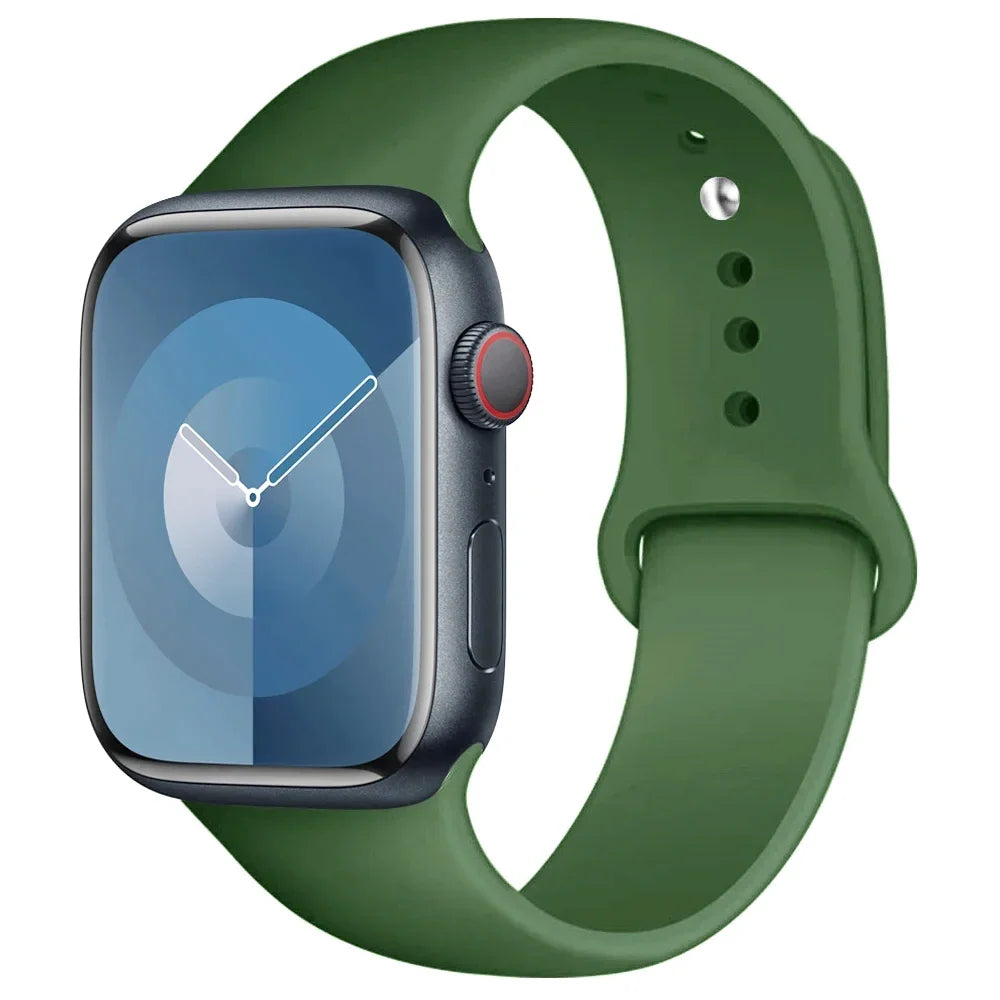 Silicone Band For Apple Watch strap sport bracelet iwatch series 8 7 6 5 4 3 SE 9 Ultra 2 49mm