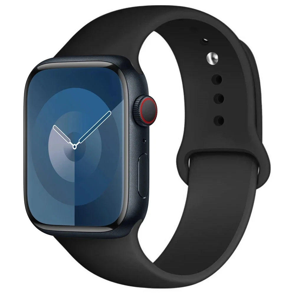 Silicone Band For Apple Watch strap sport bracelet iwatch series 8 7 6 5 4 3 SE 9 Ultra 2 49mm