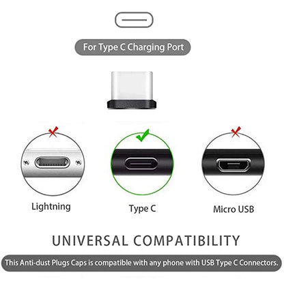 USB C Dust Plug & Brush Set for iPhone Samsung Charging Port