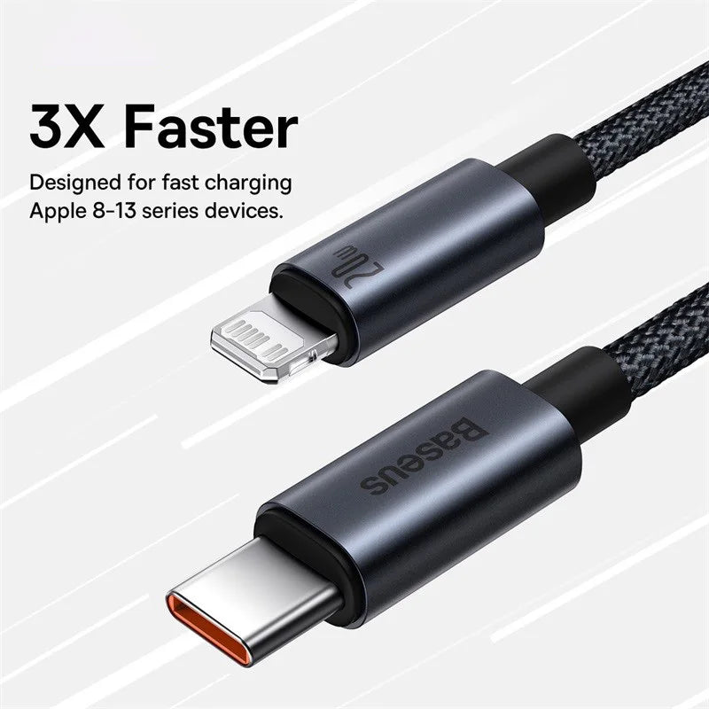 Baseus USB Cable For iPhone | Fast Charging Type C to Lightning