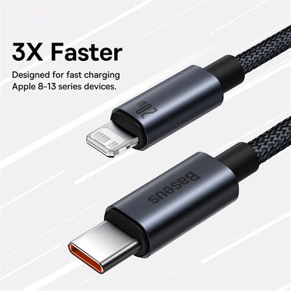 Baseus USB Cable For iPhone | Fast Charging Type C to Lightning