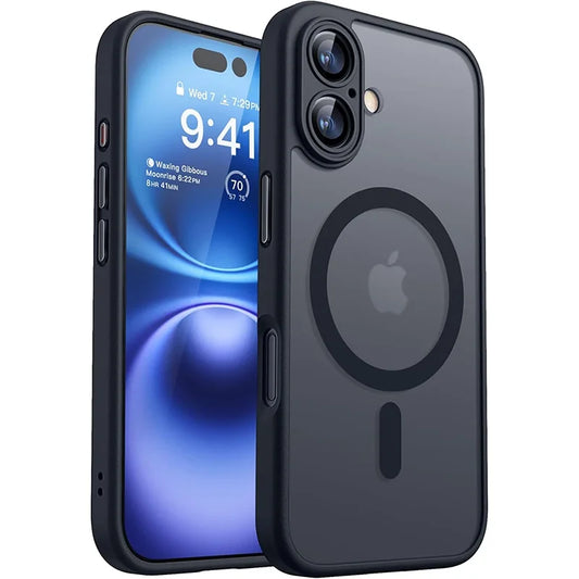 Magsafe Magnetic Shockproof iPhone Case Matte Translucent