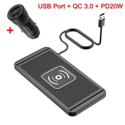 Car Wireless Charging Pad | Fast Wireless Charger for iPhone