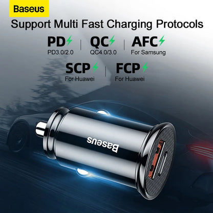 Baseus USB Car Charger Fast Charging | Car USB Charger iPhone