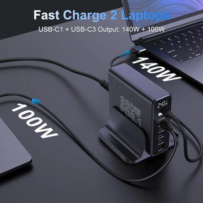 Ubigbuy 380W GaN USB C Charger Fast Charger for iPhone