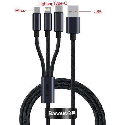 Baseus USB Cable For iPhone | Fast Charging Type C to Lightning