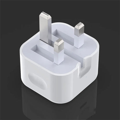 Fast USB C Power Adapter UK Plug 20W 25W iPhone Samsung