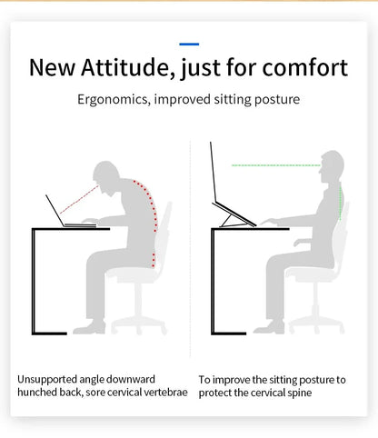 Foldable Laptop Stand Adjustable Portable Notebook Bracket Support