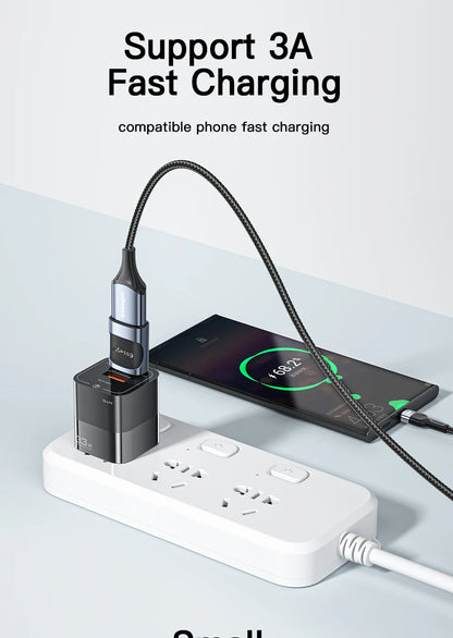 Essager USB 3.0 To Type C OTG Adapter USB A Type C Male To Micro Type C USB A Female Converter For Macbook Laptops Card Reader