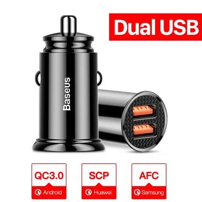 Baseus USB Car Charger Fast Charging | Car USB Charger iPhone