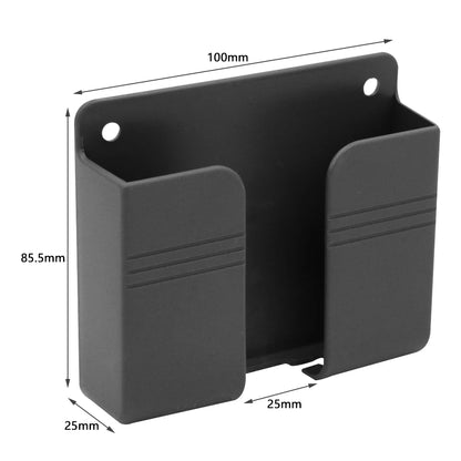 Wall Storage Remote Holder & Phone Charging Stand Organizer