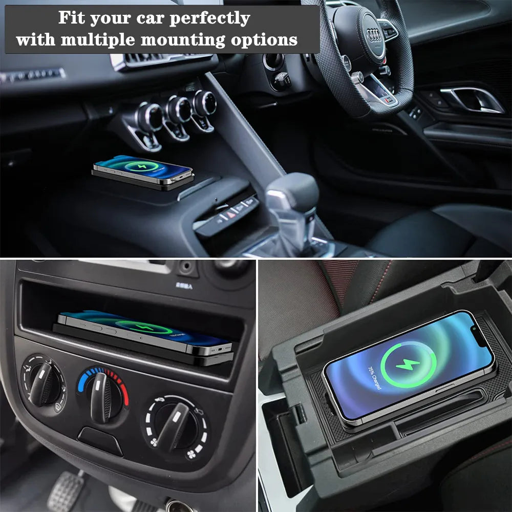 Car Wireless Charging Pad | Fast Wireless Charger for iPhone