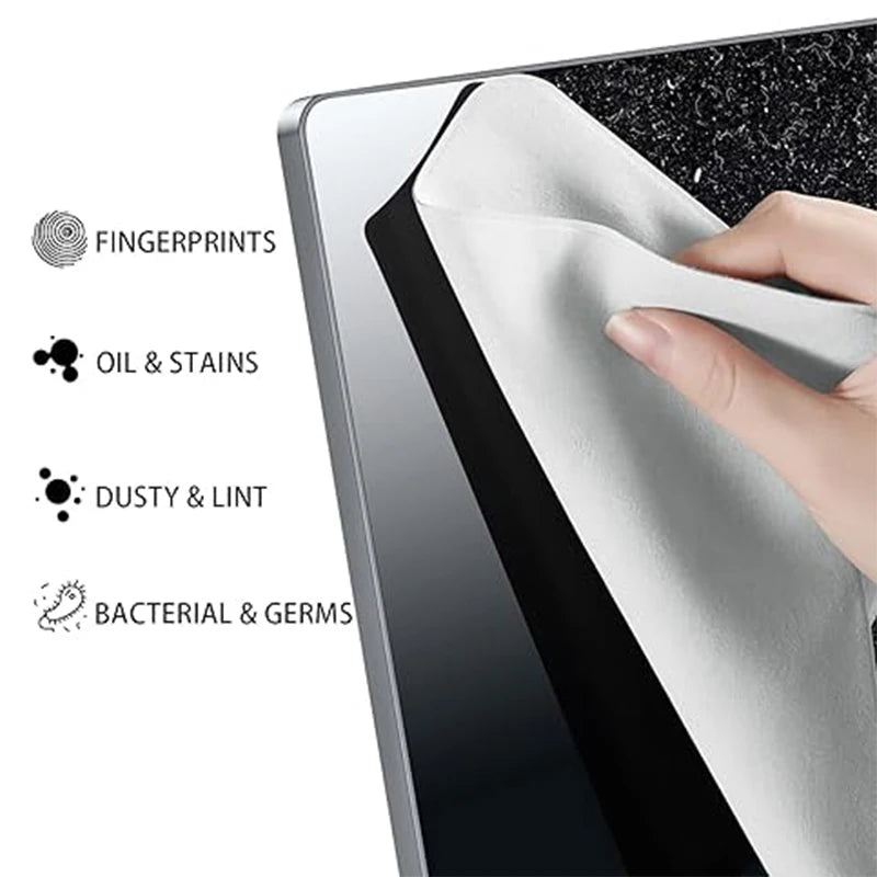 Microfiber Laptop Cleaner Cloth & MacBook Keyboard Cover Kit