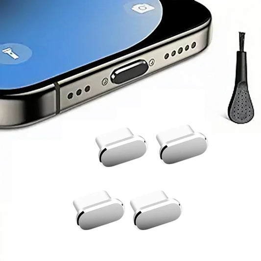USB C Dust Plug & Brush Set for iPhone Samsung Charging Port
