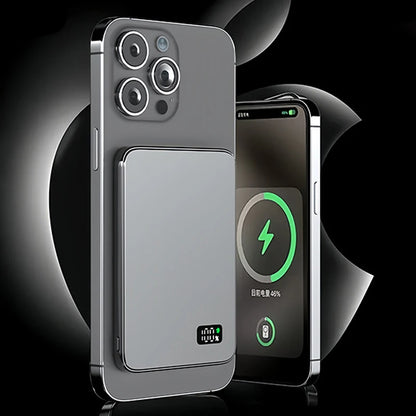 Ultra Thin Power Bank for MagSafe Magnetic Wireless Fast Charging LED Display