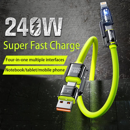 4-in-1 Fast Charging Cable 240W | Multi Device Charger