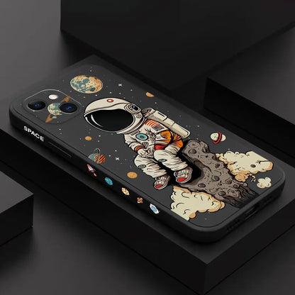 Saturn Cute Astronaut Phone Case