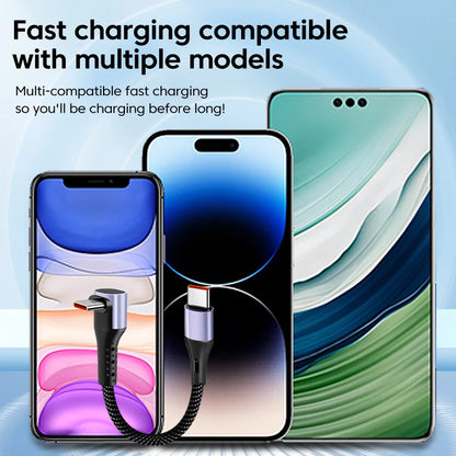 15CM 30CM Short Elbow Type C to USB C Cable Fast Charging For Iphone16 15 Xiaomi Samsung Huawei Power BanK USB Type C Data Cable