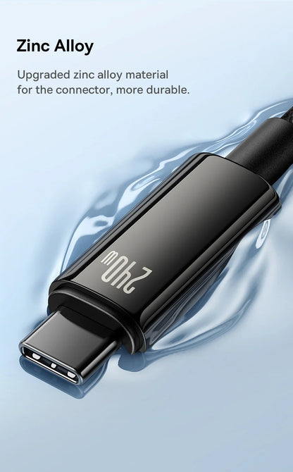 Baseus PD 240W Fast USB-C Cable For iPhone 16 MacBook iPad