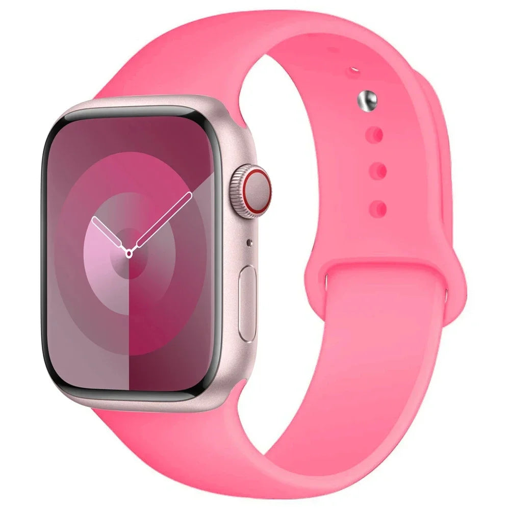 Silicone Band For Apple Watch strap sport bracelet iwatch series 8 7 6 5 4 3 SE 9 Ultra 2 49mm