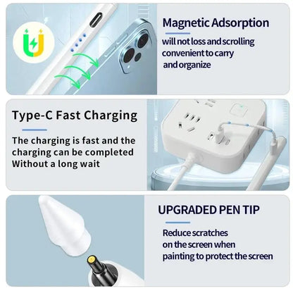 Universal Stylus Pen for iPad Tablet Apple Pencil USB-C Compatible
