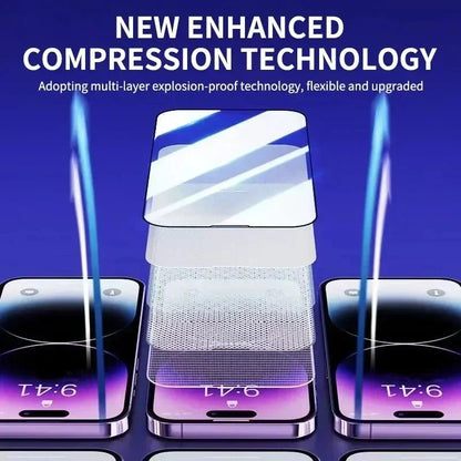 3Pcs Oleophobic iPhone Screen Protector Dust Free Glass Pack