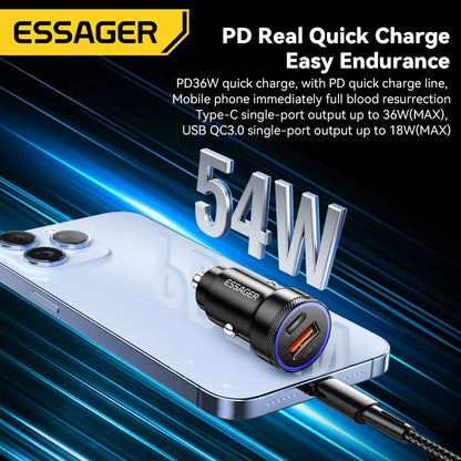 Essager 54W USB Car Charger | Fast Charging for iPhone