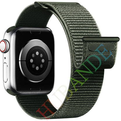 Nylon Loop Strap for Apple Watch Band 46mm 40mm 44mm 45mm 42mm 41mm 38mm Smart Belt Bracelet for IWatch Ultra 49mm 8/7/6/SE/5/4
