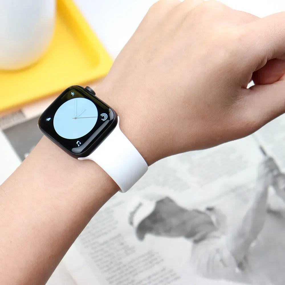 Silicone Band For Apple Watch strap sport bracelet iwatch series 8 7 6 5 4 3 SE 9 Ultra 2 49mm