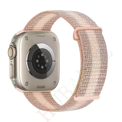 Nylon Loop Strap for Apple Watch Band 46mm 40mm 44mm 45mm 42mm 41mm 38mm Smart Belt Bracelet for IWatch Ultra 49mm 8/7/6/SE/5/4