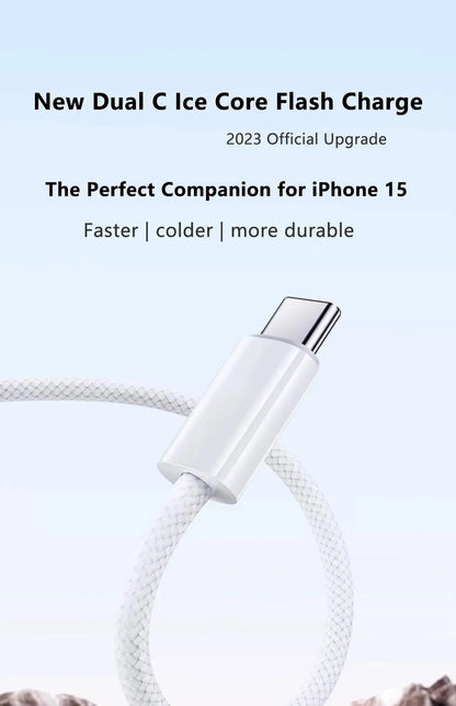 Original USB-C Cable For iPhone Fast Charging Type C Cable
