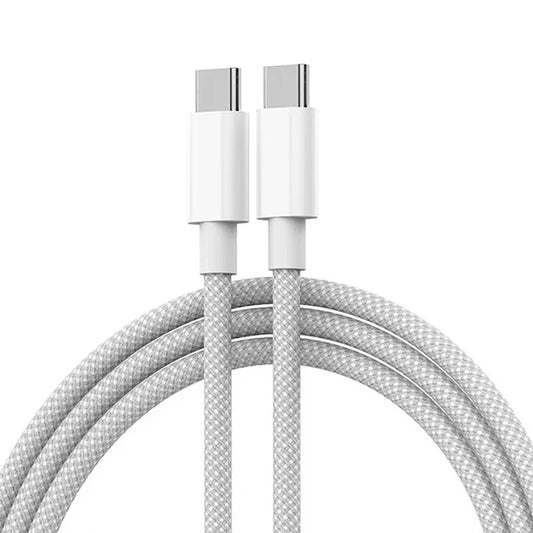 USB Cable For iPhone Fast Charging USB Type C Braided 60W