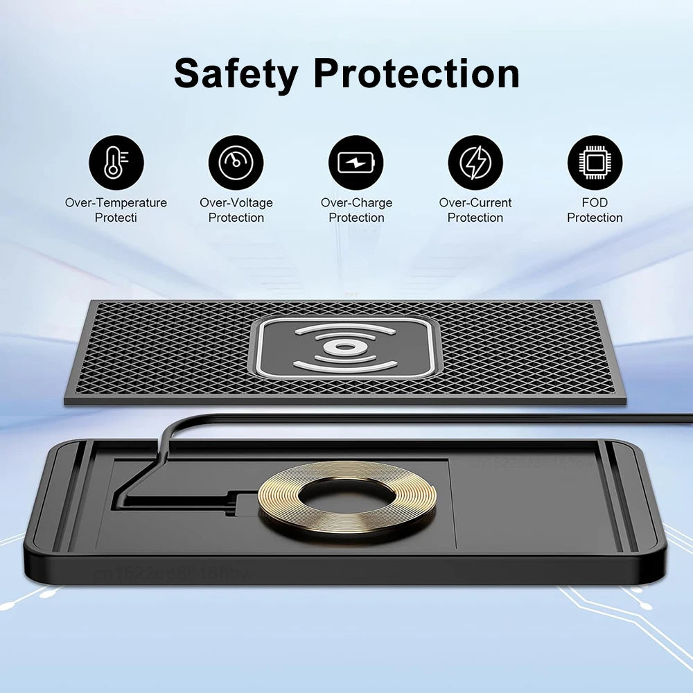 Car Wireless Charging Pad | Fast Wireless Charger for iPhone