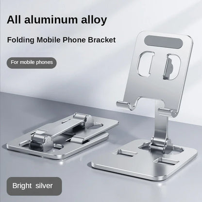 Universal Aluminum Foldable Mobile Phone Stand Holder – Compatible with Smartphones