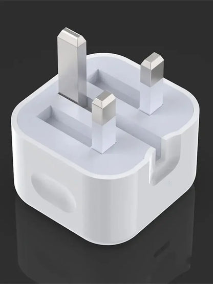 Fast USB C Power Adapter UK Plug 20W 25W iPhone Samsung
