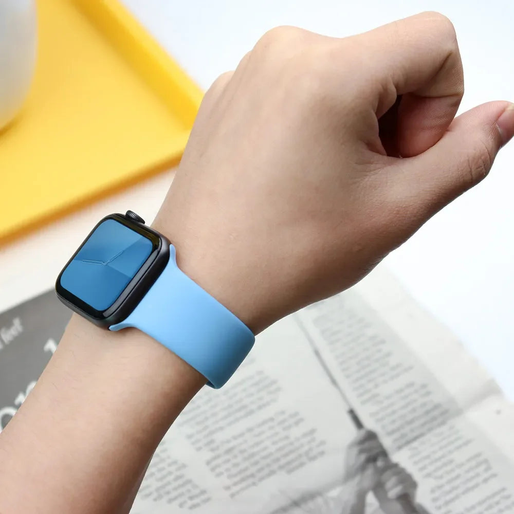 Silicone Band For Apple Watch strap sport bracelet iwatch series 8 7 6 5 4 3 SE 9 Ultra 2 49mm