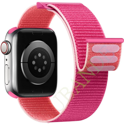 Nylon Loop Strap for Apple Watch Band 46mm 40mm 44mm 45mm 42mm 41mm 38mm Smart Belt Bracelet for IWatch Ultra 49mm 8/7/6/SE/5/4